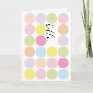 Hallo "Denken Sie an Sie" Grußkarte Karte