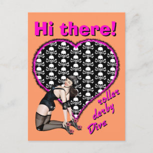 Hallo, die Rolle von Diva! Postkarte