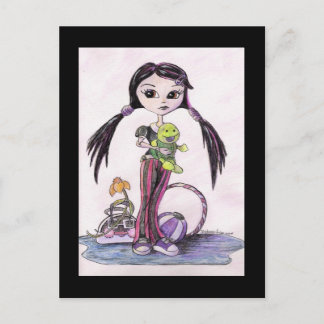 Hallo Dollies: Leela, das Puty Girl Postkarte