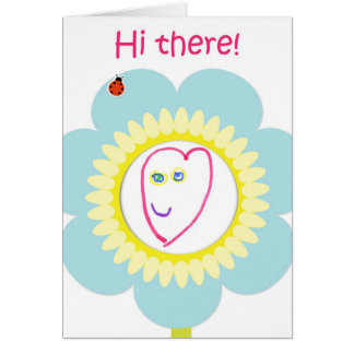 Hallo dort Blume - die Grafik des Kindes