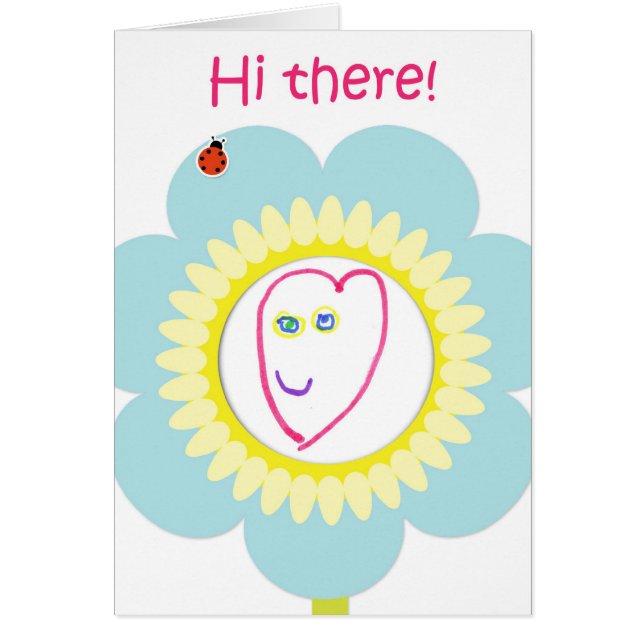 Hallo dort Blume - die Grafik des Kindes (Vorne)