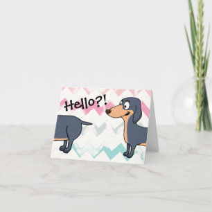 Hallo Doxie (4,25" x 5,5"), inklusive weiße Umschl Karte