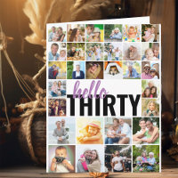 Hallo Dreißig 30 Fotos Gitter Collage Großer Gebur