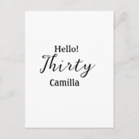 Hallo dreißigster Geburtstag Name einfach minimal 