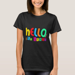 Hallo dritte 3. Klasse Zurück zur Schule für Schül T-Shirt