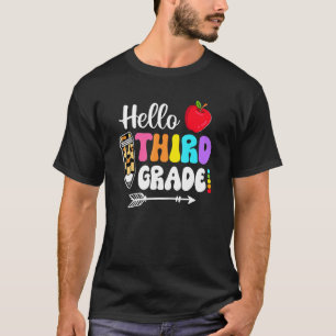 Hallo Dritte Grade Squad mein erster Tag der Schul T-Shirt