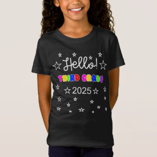 Hallo Dritte Klasse 2025 Niedlich zurück in die Sc T-Shirt