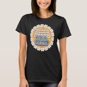 Hallo Dritte Klasse Blume Glückliches Gesicht 3. K T-Shirt