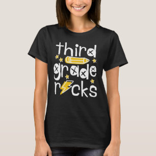 Hallo Dritte Klasse Rocks Dritte Klasse Lehrer T-Shirt
