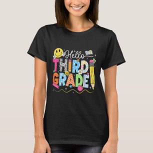 Hallo Dritte Klasse Team 3. Klasse zurück zur Schu T-Shirt