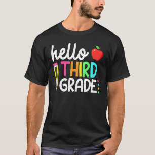 Hallo Dritte Klasse Team 3. Klasse zurück zur Schu T-Shirt