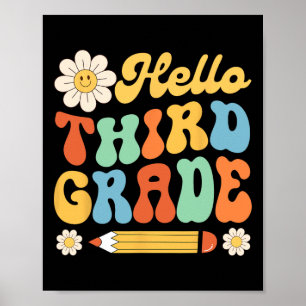 Hallo Dritter Schulgang Kinder Poster