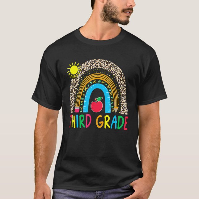 Hallo Drittes Team 3. Rainbow T-Shirt (Vorderseite)
