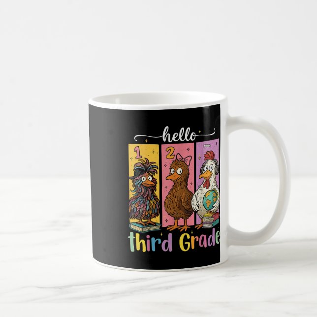 Hallo Drittklass-Shirt  Kaffeetasse (Rechts)