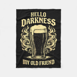 Hallo Dunkelheit alter Freund irisches Bier St. Pa Fleecedecke