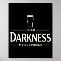 Hallo Dunkelheit alter Freund irisches Bier St. Pa