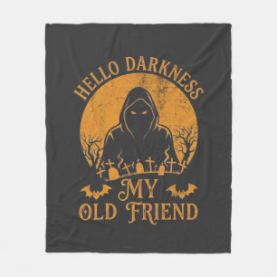 Hallo Dunkelheit Alter Freund Sensenmann Orange Mo Fleecedecke
