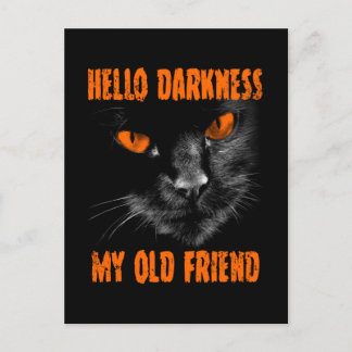Hallo Dunkelheit mein alter Freund: Halloween Edit Postkarte