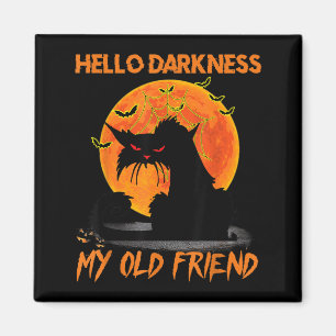 Hallo Dunkelheit mein alter Freund Halloween schwa Magnet