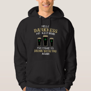 Hallo Dunkelheit Mein alter Freund Irish Kleeblatt Hoodie