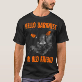 Hallo Dunkelheit Mein alter Freund: Orange Augen T-Shirt