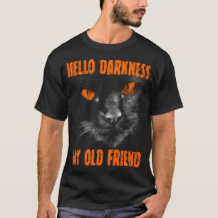 Hallo Dunkelheit Mein alter Freund: Orange Augen T-Shirt