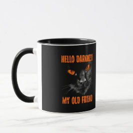 Hallo Dunkelheit Mein alter Freund: Orange Augen Tasse