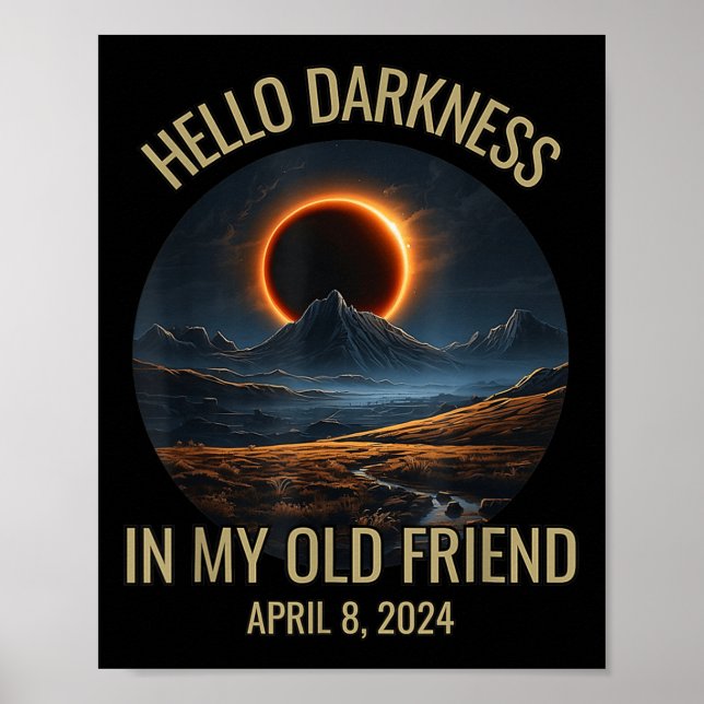Hallo Dunkelheit Mein alter Freund Solar Eclipse 0 Poster (Vorne)