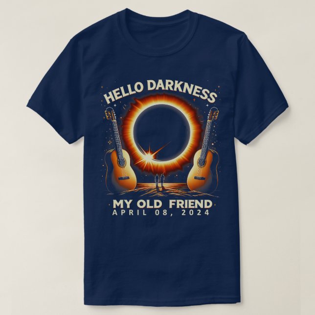 Hallo Dunkelheit Mein alter Freund Solar Eclipse 0 T-Shirt (Design vorne)