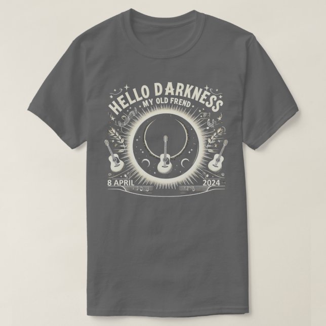 Hallo Dunkelheit Mein alter Freund Solar Eclipse 0 T-Shirt (Design vorne)