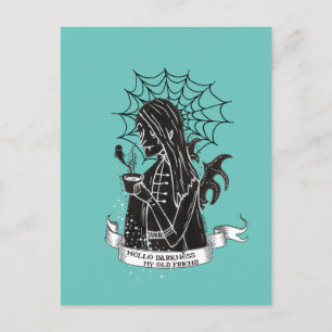 Hallo Dunkelheit Vamp Goth w/Black Coffee T - Shir Postkarte