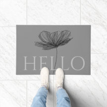 Hallo Elegante Florale Linienzeichnung Cute Chic G
