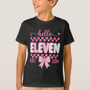 Hallo Elf Gegründet 2014 Kokette Schleife Glücklic T-Shirt