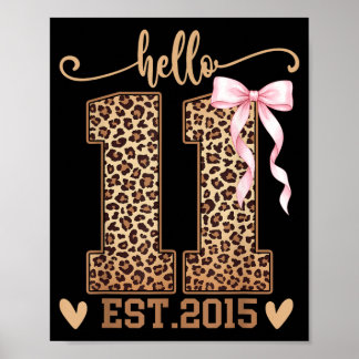 Hallo Elf Gegründet 2015 11. Geburtstag Coquette 1 Poster