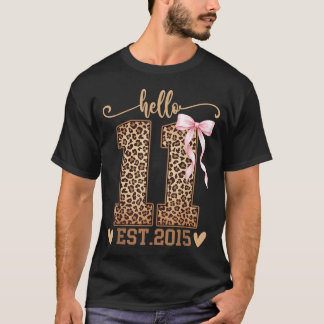 Hallo Elf Gegründet 2015 11. Geburtstag Coquette 1 T-Shirt