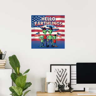 Hallo Erdlinge Poster