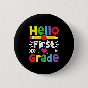 Hallo Erste Klasse 1 zurück zum Schullehrer Button