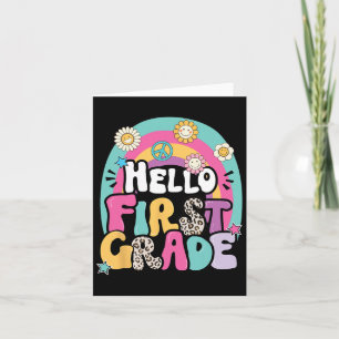 Hallo erste Klasse Byck an Schullehrer ersten Tag Karte