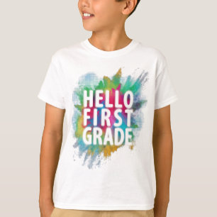 Hallo Erste Klasse! Funny 1. Klasse zurück zur Sc T-Shirt