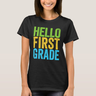Hallo Erste Klasse Lustig 1. Klasse Zurück zur Sch T-Shirt