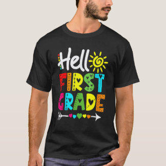 Hallo Erste-Klasse-Team 1. Klasse Zurück zur Schul T-Shirt