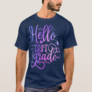 Hallo Erste Klasse Team 1. Klasse Zurück zur Schul T-Shirt