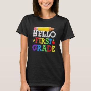 Hallo Erste Klasse Team 1. Klasse zurück zur Schul T-Shirt