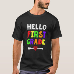 Hallo Erste Klasse Team 1. Klasse zurück zur Schul T-Shirt