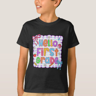 Hallo Erste Klasse Team 1. Klasse Zurück zur Schul T-Shirt