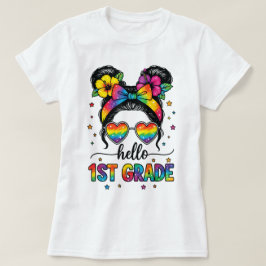 Hallo Erster-Klasse-Lehrer Coquette Bleistift Schl T-Shirt