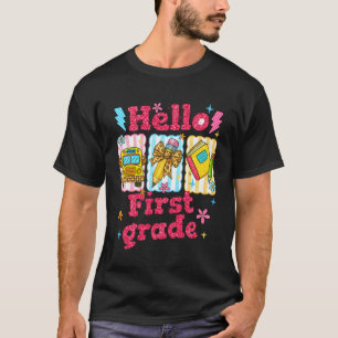 Hallo Erster Klasse Lehrer Schüler Kokette Zurück  T-Shirt