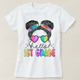 Hallo Erster-Klasse-Lehrerin Coquette Bleistift Sc T-Shirt