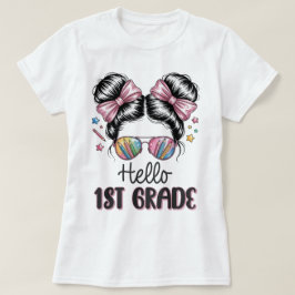 Hallo Erster-Klasse-Lehrerin Coquette Bleistift-Sc T-Shirt