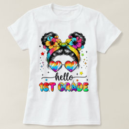 Hallo Erster-Klasse-Lehrerin Coquette Bleistift Sc T-Shirt